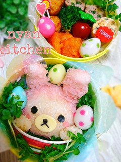 『うさぎ♪コリラックマ』弁当♡キャラ弁♡-レシピのメイン写真