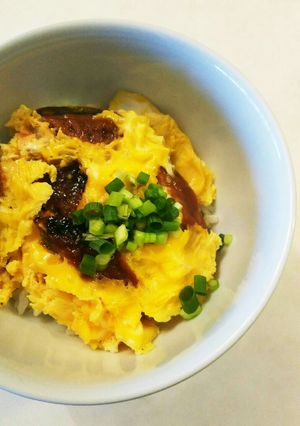 レンジ1分！さんまの味醂干の玉子丼-レシピのメイン写真