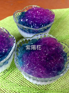 紫キャベツde紫陽花ゼリー-レシピのメイン写真