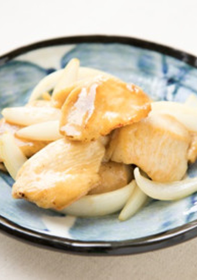 玉ねぎと鶏肉の甘辛炒め-レシピのメイン写真