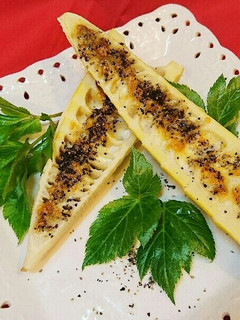 タケノコ(淡竹)の簡単ふき味噌チーズ焼き-レシピのメイン写真