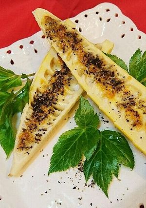 タケノコ(淡竹)の簡単ふき味噌チーズ焼き-レシピのメイン写真
