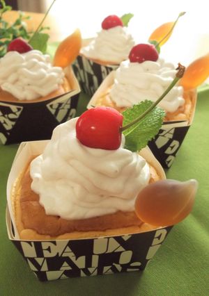 コーヒーシロップ　生カップ米粉シフォン-レシピのメイン写真