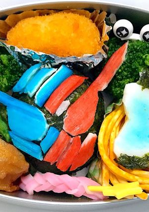 仮面ライダービルド弁当 キャラ弁-レシピのメイン写真