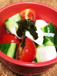 ながいもと夏野菜のサラダ-レシピのメイン写真