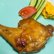 骨付き鶏もも肉の照り焼き