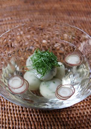 大葉白玉の冷やしすまし-レシピのメイン写真