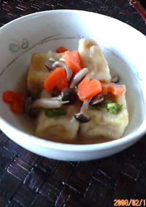 ほっこりおいしい♪揚げ出し高野豆腐-レシピのメイン写真
