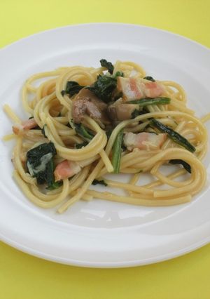 【保育所レシピ】のこのこスパゲティ-レシピのメイン写真