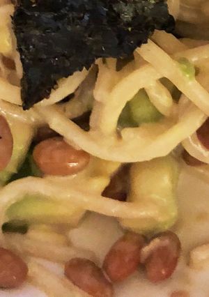 ベジな納豆アボカドパスタ 化学調味料なし-レシピのメイン写真