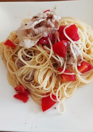 冷しゃぶパスタ-レシピのメイン写真