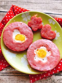 【お弁当に】目玉焼き入りソーセージ-レシピのメイン写真