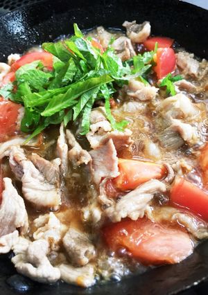 5分で簡単大葉とトマトのつけダレ素麺-レシピのメイン写真
