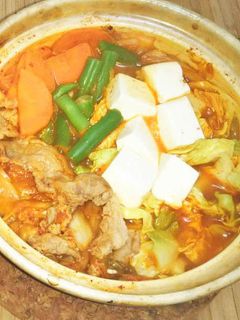 鍋の素不要!キムチ&麺つゆで簡単キムチ鍋-レシピのメイン写真