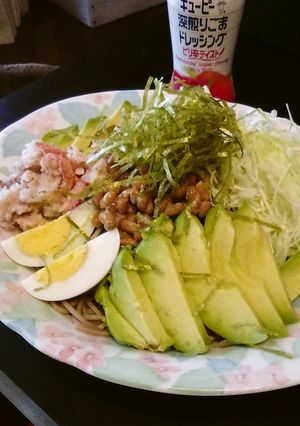 お蕎麦でベジボウル-レシピのメイン写真