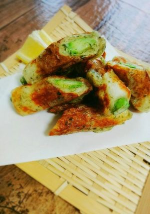 美味しい⭐！アスパラとちくわの磯辺焼き-レシピのメイン写真
