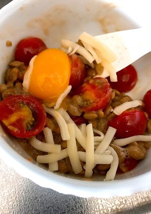 トマトの納豆-レシピのメイン写真