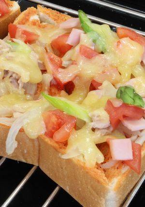 朝食メニューに　ピザトースト-レシピのメイン写真