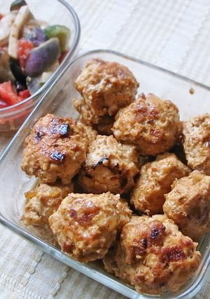野菜天コラボのチキンボール-レシピのメイン写真