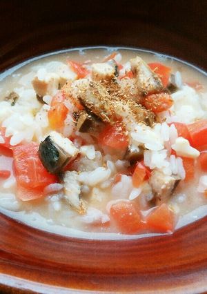 犬ご飯　鰯とトマトのリゾット-レシピのメイン写真