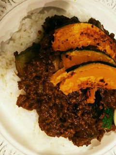 オクラとなすのキーマカレー-レシピのメイン写真