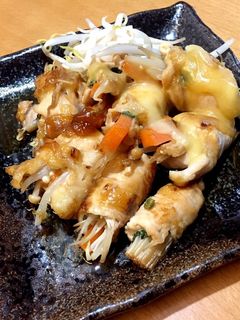 鶏胸肉de野菜巻き 照り焼きチーズがけ-レシピのメイン写真