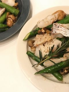 簡単◯鱈とアスパラのガーリックバター炒め-レシピのメイン写真