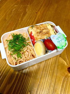 中学生女子 明太子パスタケークサレ弁当-レシピのメイン写真