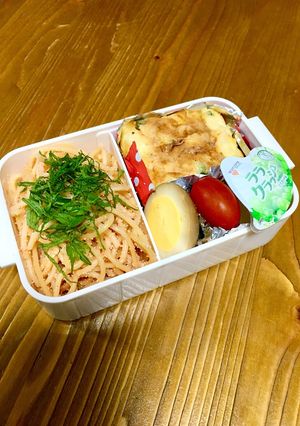 中学生女子 明太子パスタケークサレ弁当-レシピのメイン写真