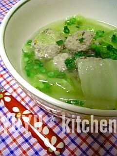 1つのボウルで♪ホッと肉団子スープ-レシピのメイン写真
