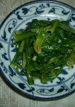 簡単な春菊-レシピのメイン写真