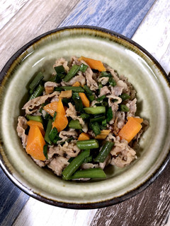 牛細切れ肉のにらニンニク醤油炒め-レシピのメイン写真