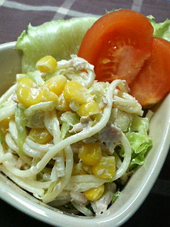 簡単♪レタスとツナのスパゲティサラダ-レシピのメイン写真