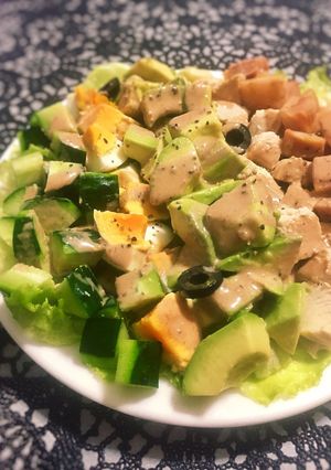 簡単豪華！コブサラダ◆糖質オフ-レシピのメイン写真