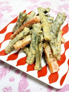 ゴマと胡桃のマヨ和え♡極旨ごぼうサラダ♪-レシピのメイン写真