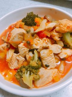 野菜たっぷり☆鶏胸肉のトマト煮込み-レシピのメイン写真