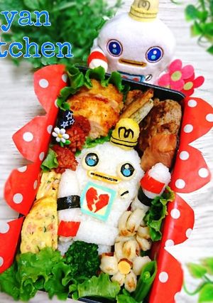 『ガラピコぷ~♡ガラピコ』弁当♡キャラ弁-レシピのメイン写真