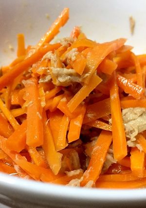 超簡単！ツナとにんじんの麺つゆ和え！-レシピのメイン写真