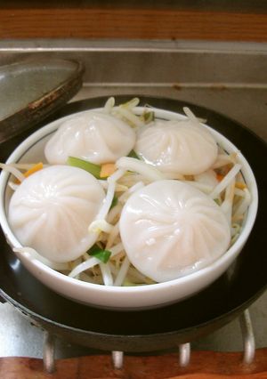 最速の蒸し野菜の小籠包添え-レシピのメイン写真