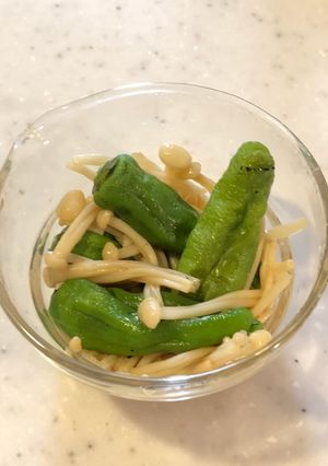 お弁当にもう一品 レンチンししとうえのき-レシピのメイン写真