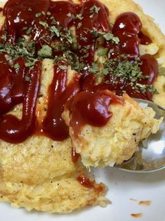豆ご飯オムライス-レシピのメイン写真