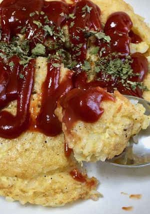 豆ご飯オムライス-レシピのメイン写真