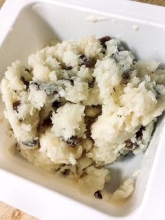 豆腐でヘルシー、ラムレーズンアイス風-レシピのメイン写真