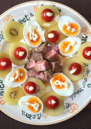 ローストポークとキウイのサラダ(^^)-レシピのメイン写真