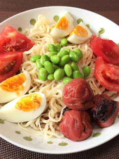 梅干し入り冷やし中華!(^^)!-レシピのメイン写真