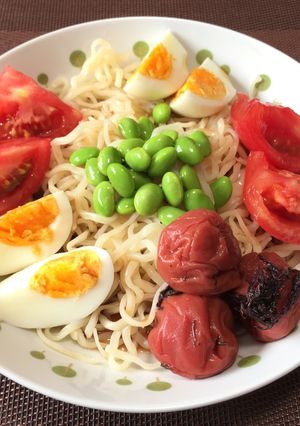 梅干し入り冷やし中華!(^^)!-レシピのメイン写真