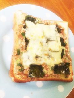 納豆トースト(*´˘`*)♡-レシピのメイン写真