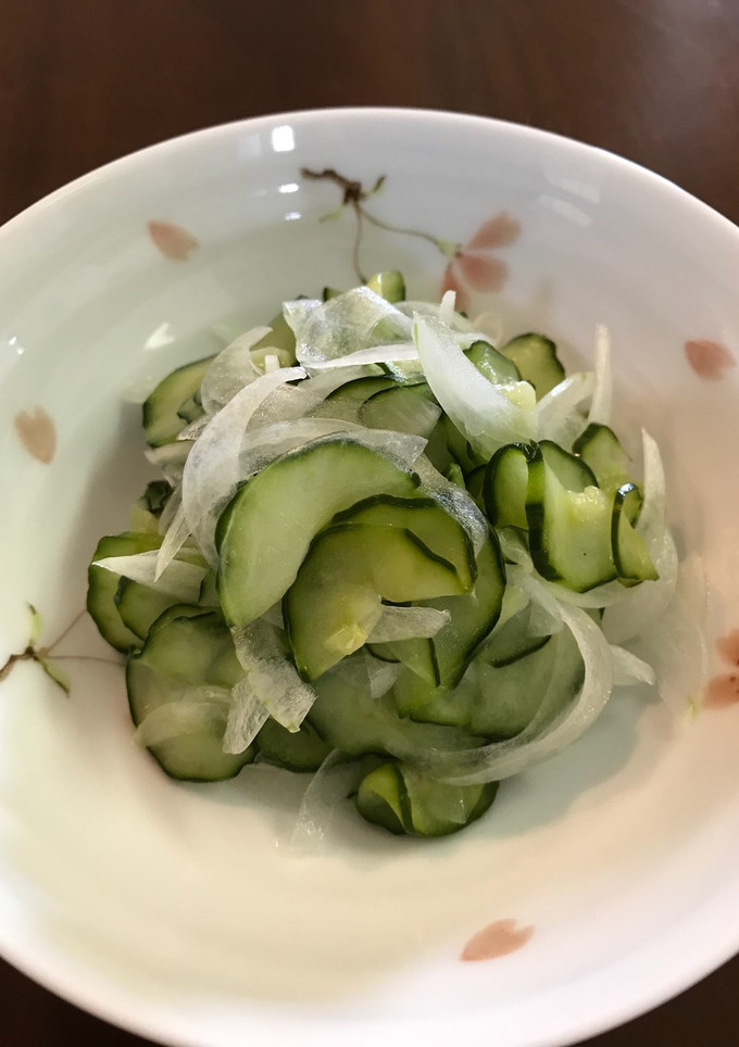 簡単！きゅうりと新玉ねぎの酢の物-レシピのメイン写真