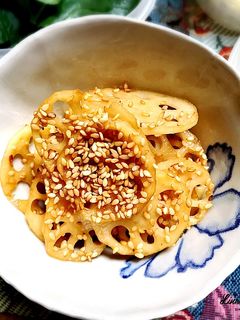 税込108円!レンコン水煮で速攻きんぴら-レシピのメイン写真