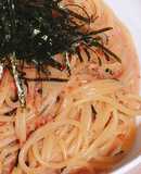 明太子スパゲティ☆ふりかけ＆マヨ豆板醤味